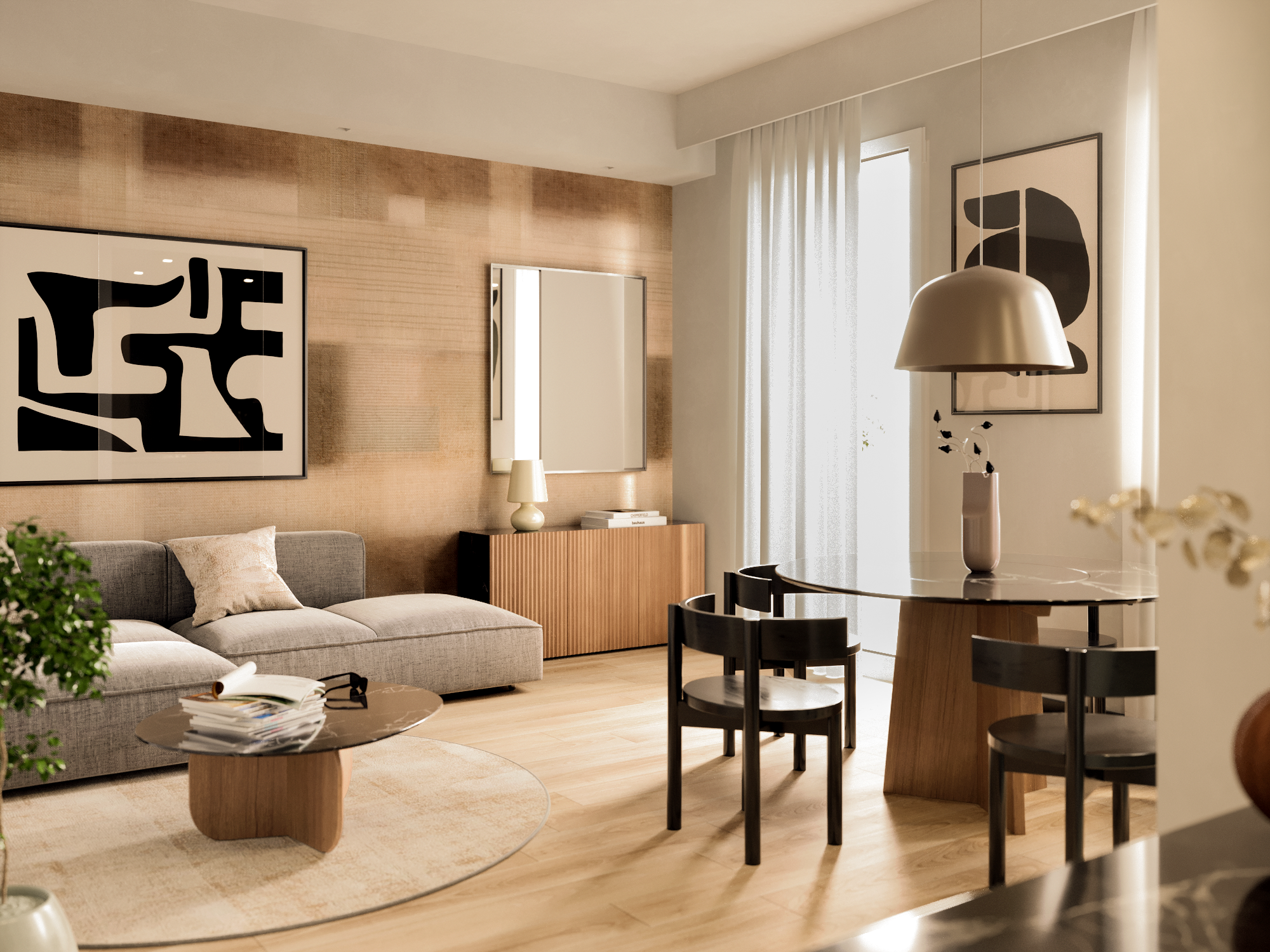 Render del progetto residenziale