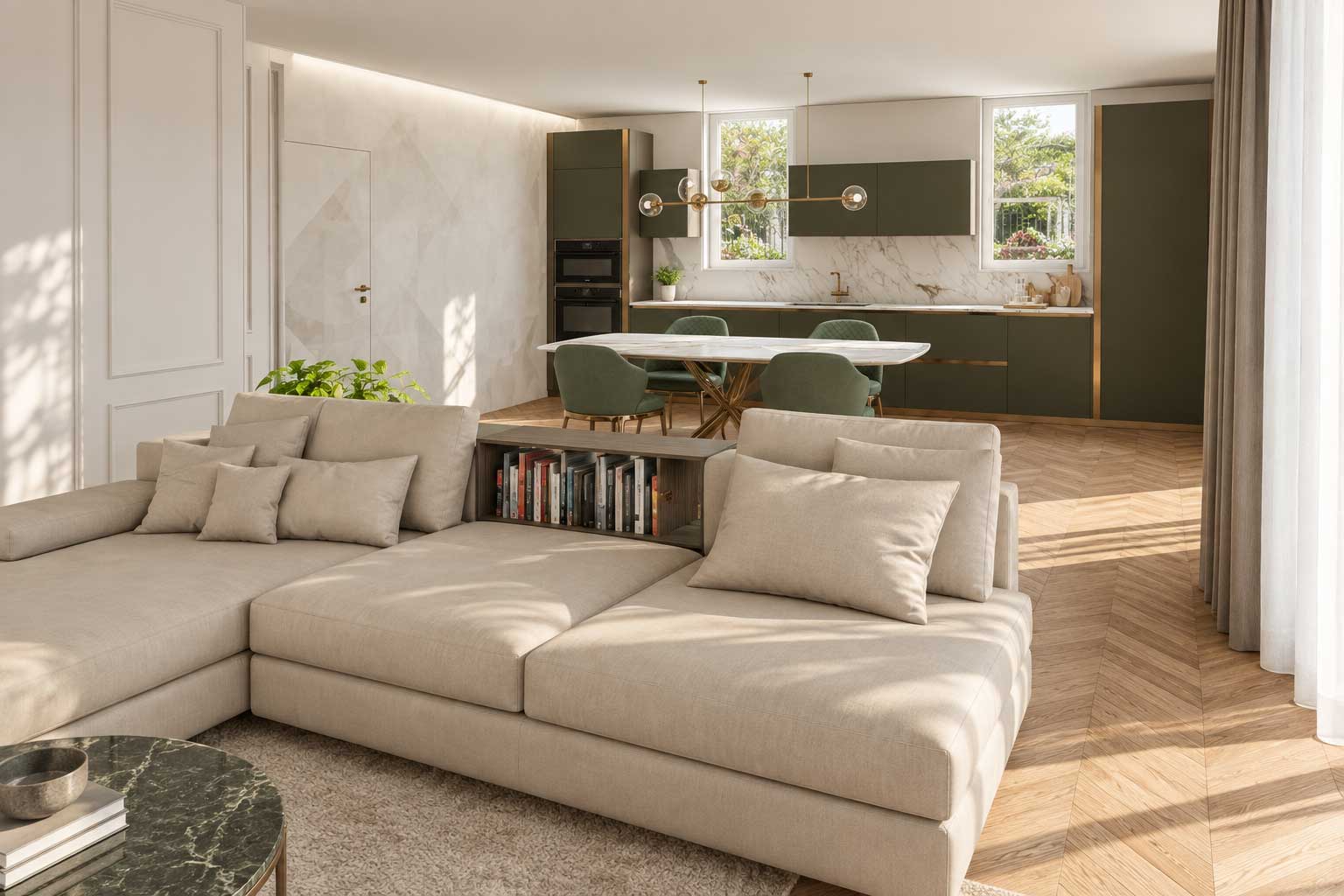 Render del progetto residenziale