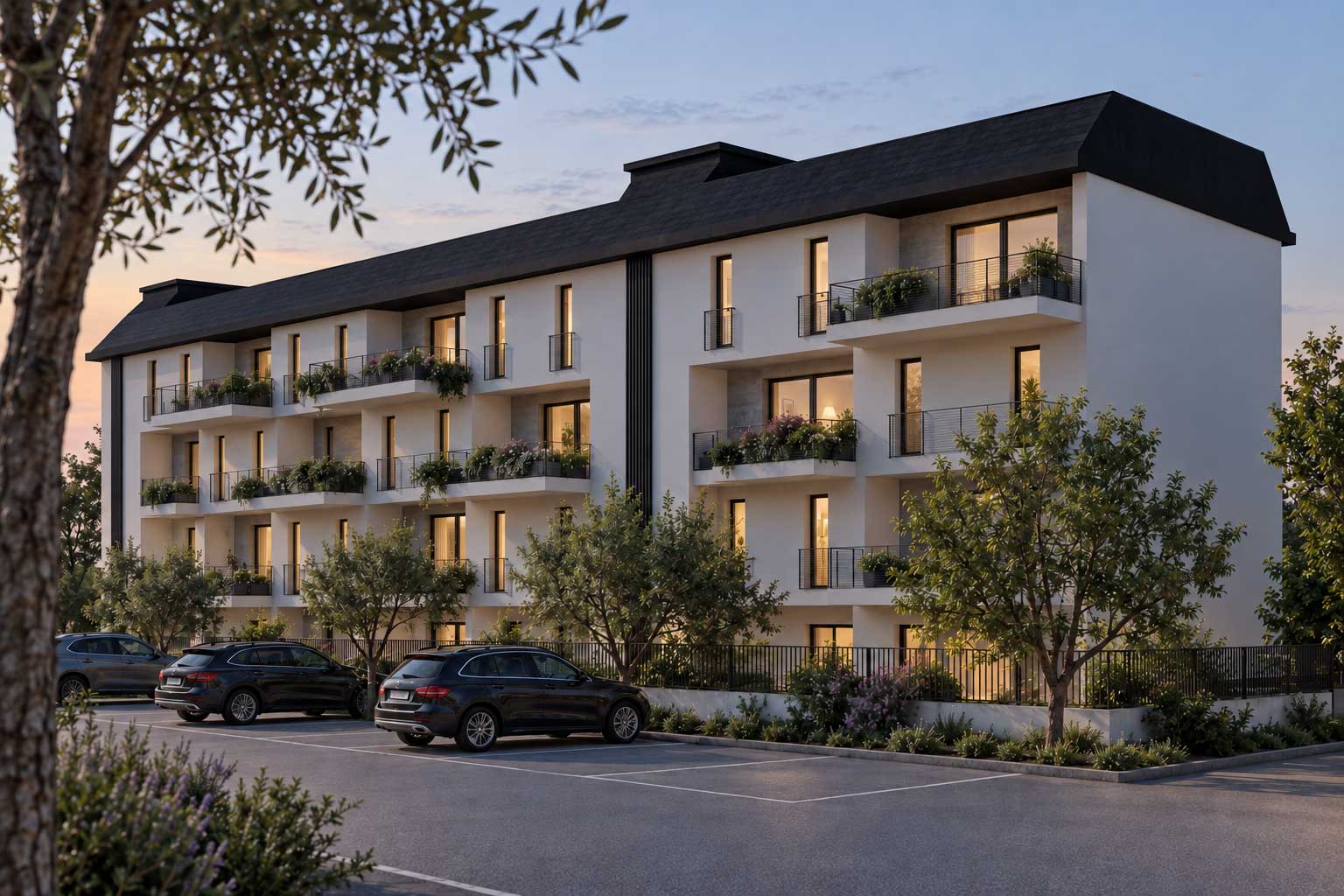 Render del progetto residenziale