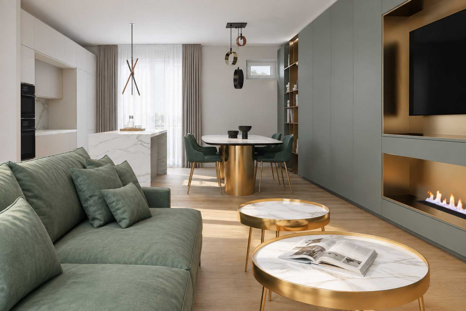 Render del progetto residenziale