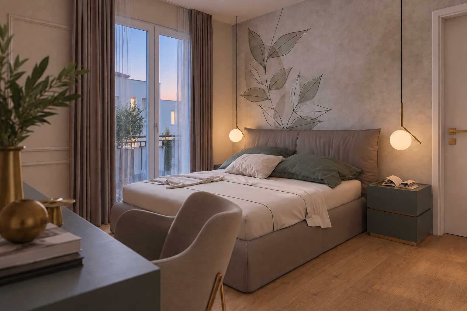 Render del progetto residenziale