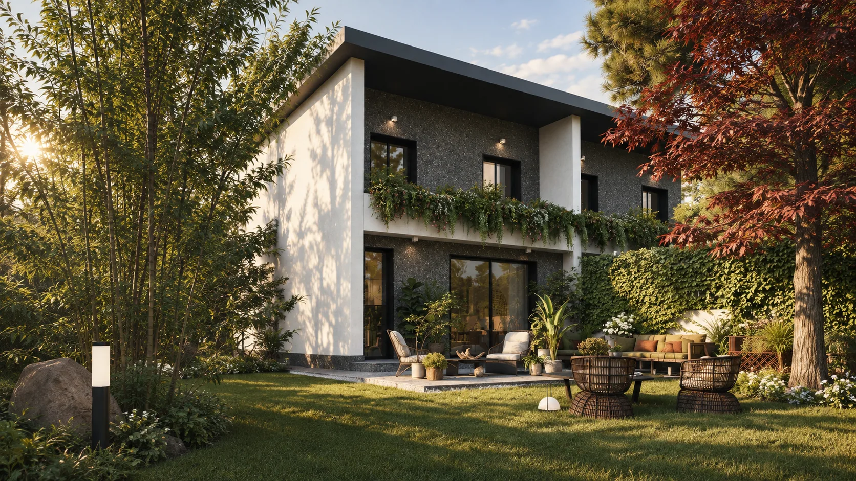 Render del progetto residenziale