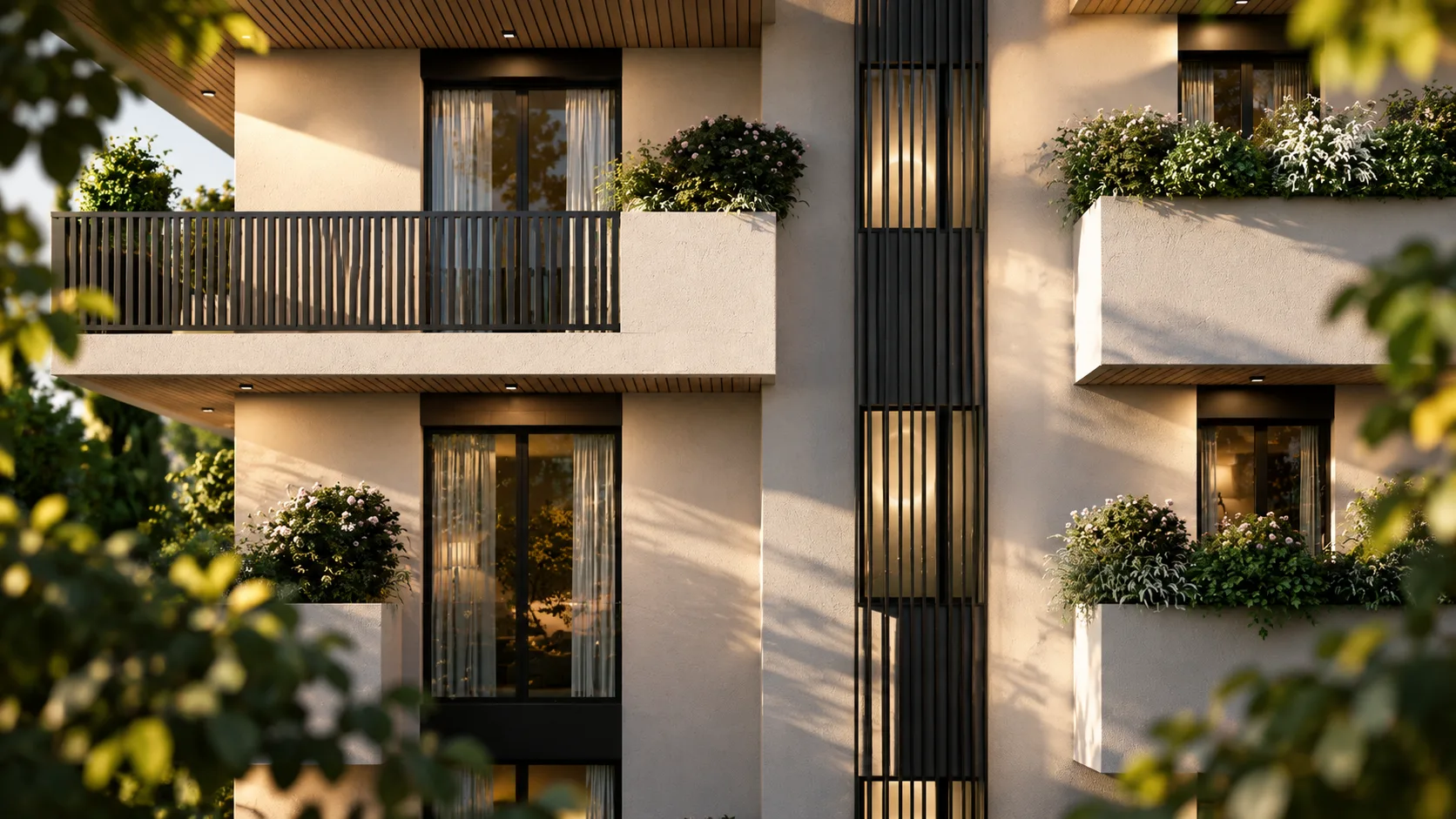 Render del progetto residenziale