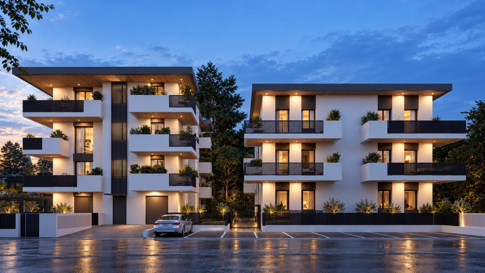 Render del progetto residenziale