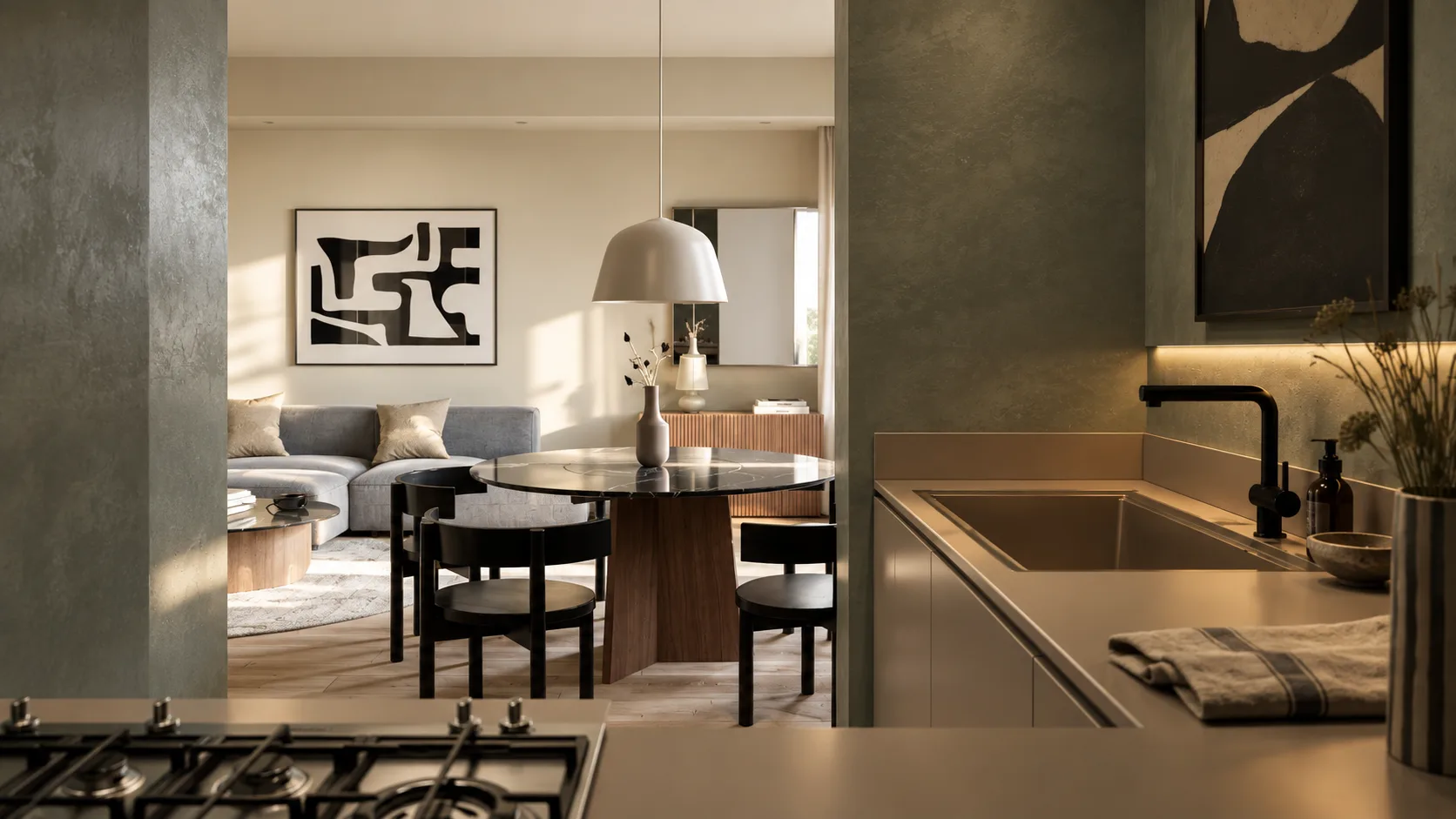 Render del progetto residenziale